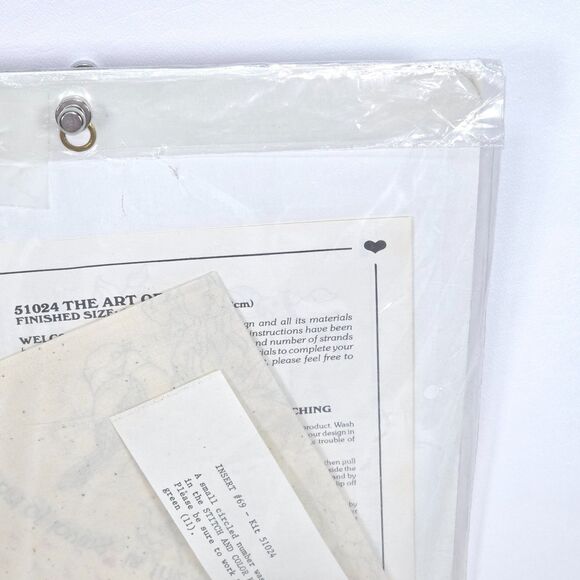 Vintage Dimensions Crewel Kit The Art of Sharing Birds Floral 51024 Sealed 1988 - Picture 8 of 11